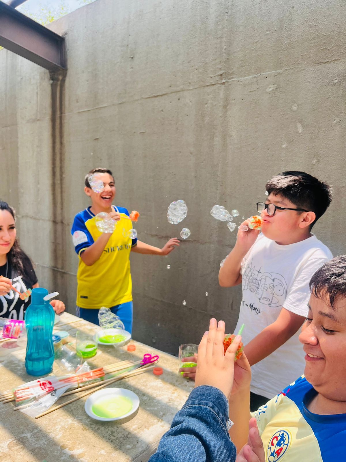 Actividad de burbujas en el Curso de Verano TEM